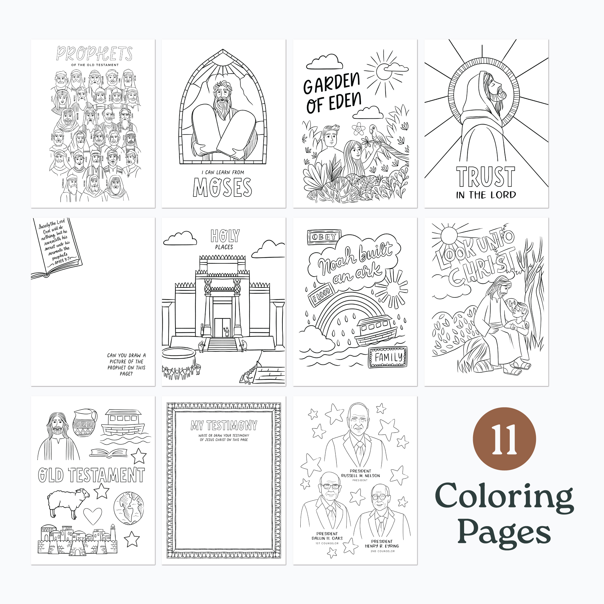 Old testament coloring kit