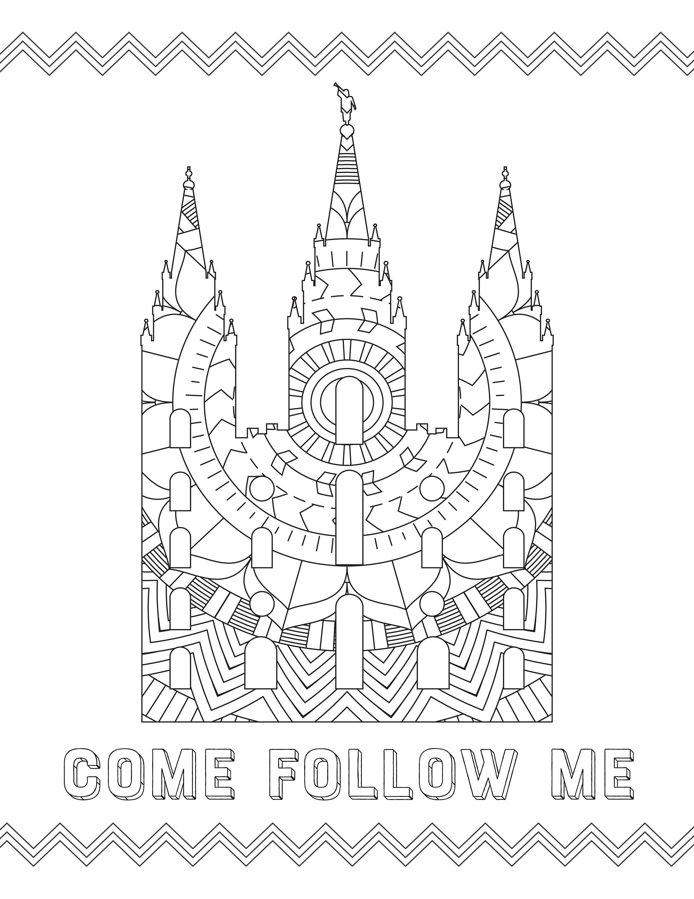 Temple coloring pages latter