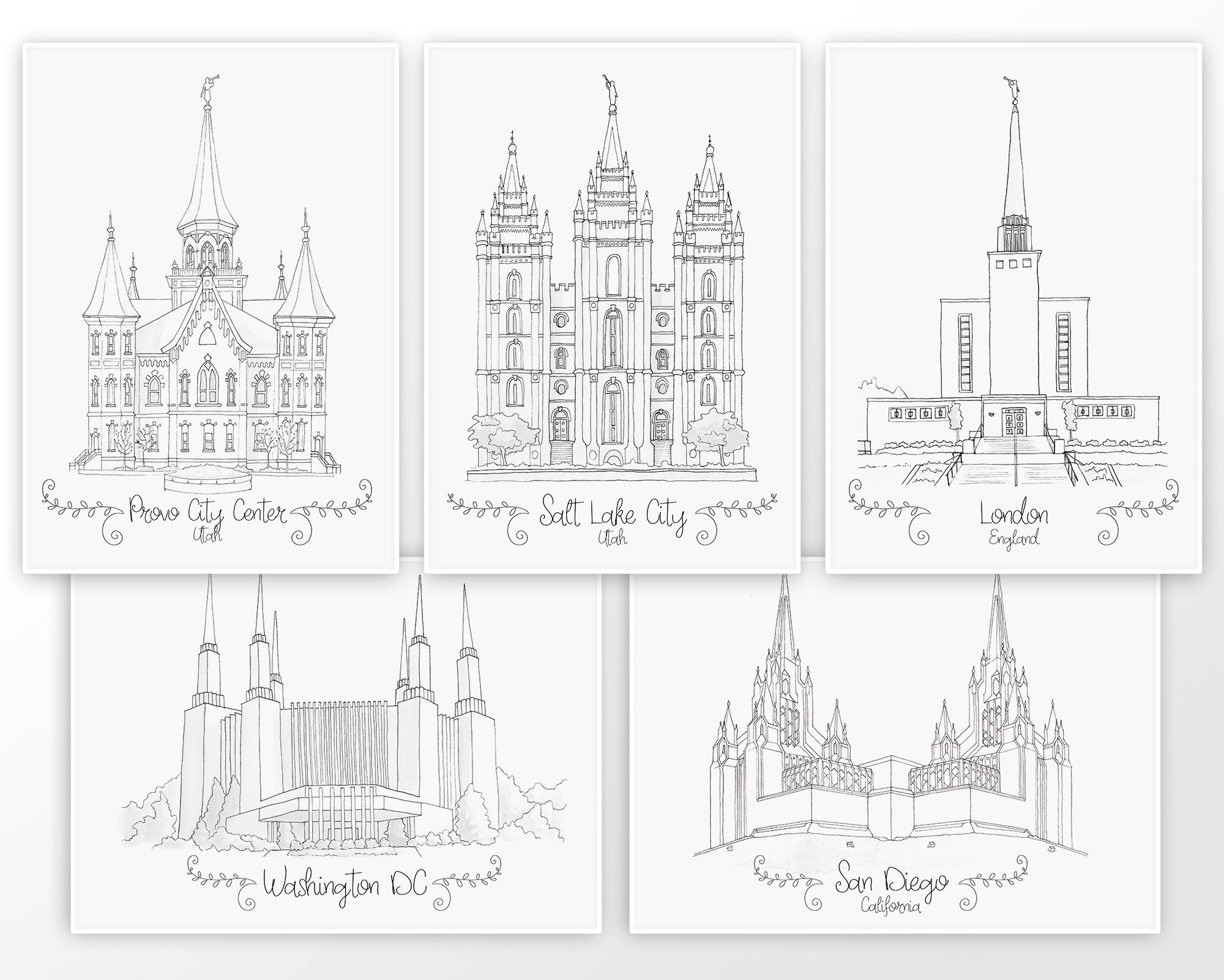 General conference colouring pages temple colouring pages