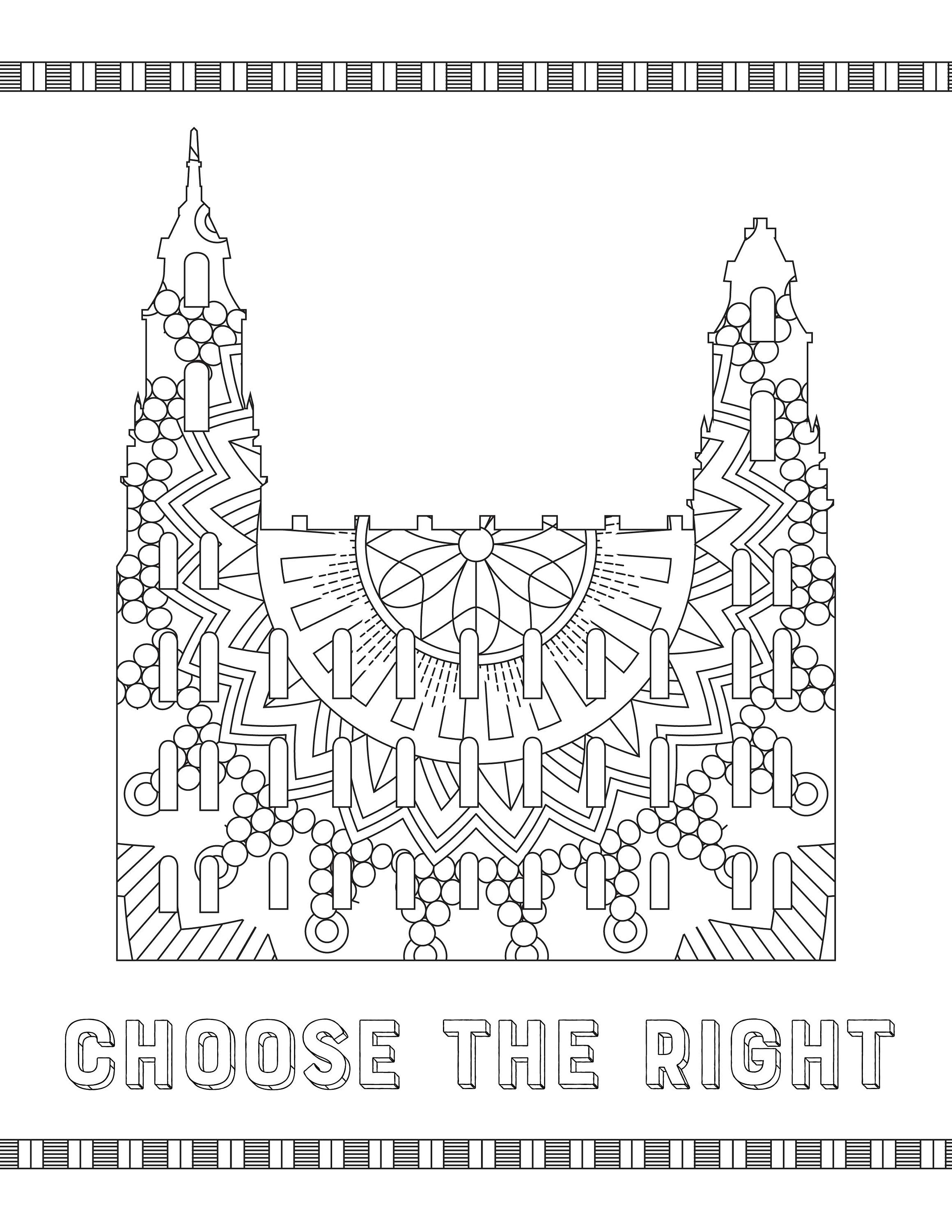Temple coloring pages latter