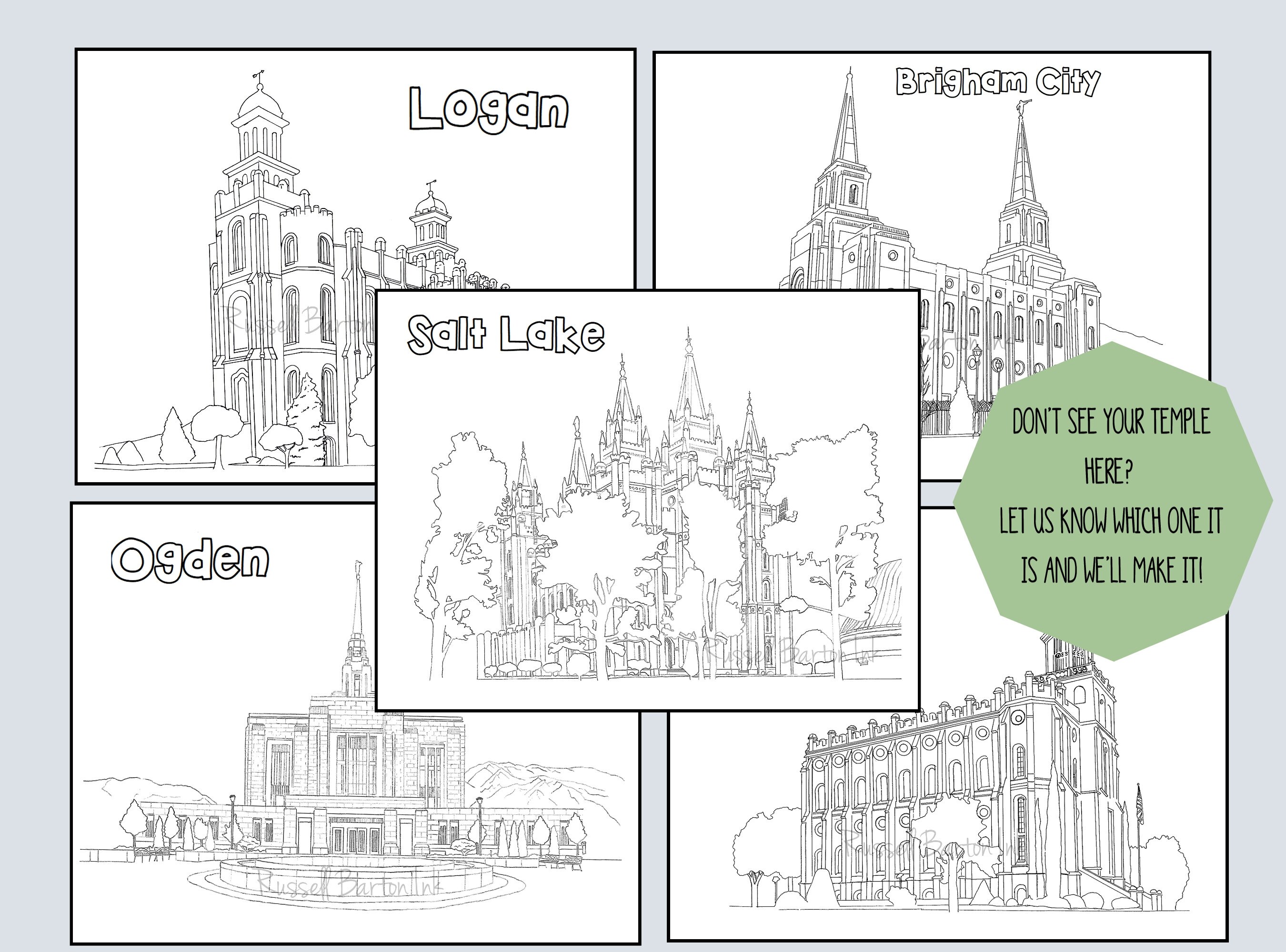 Lds coloring pages lds temple coloring pages lds primary general conference packet