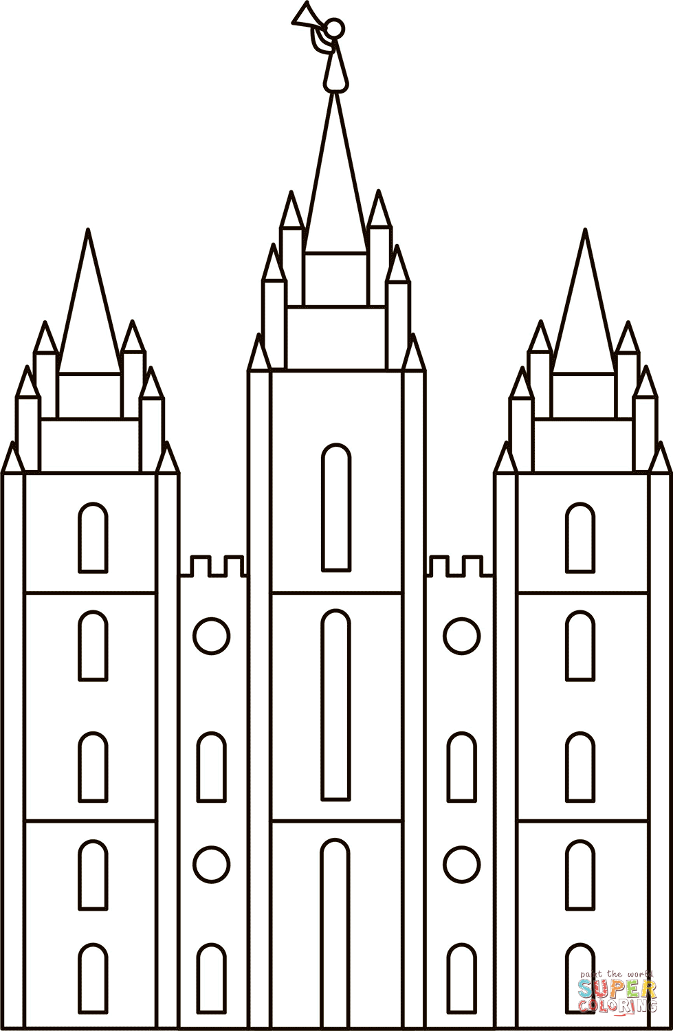 Lds temple coloring page free printable coloring pages