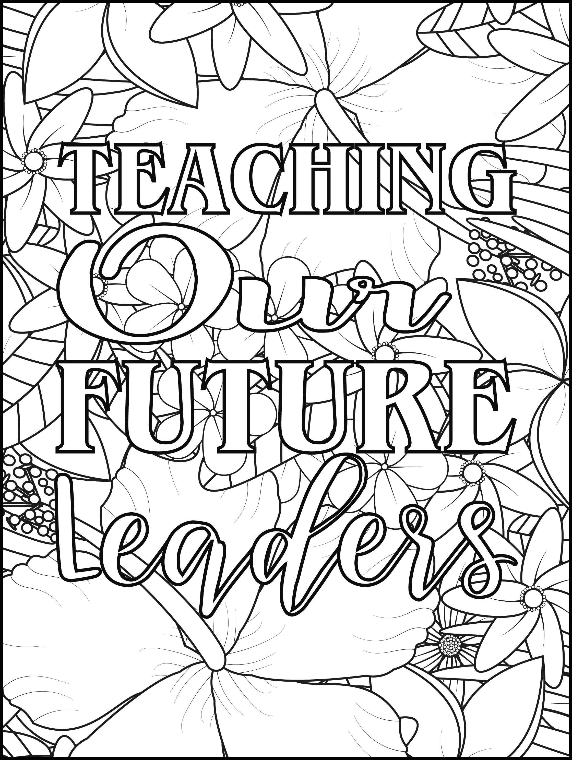 Inspire your mind with teacher quotes coloring pages made by teachers