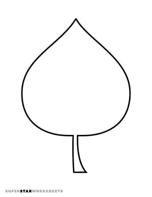 Leaf template