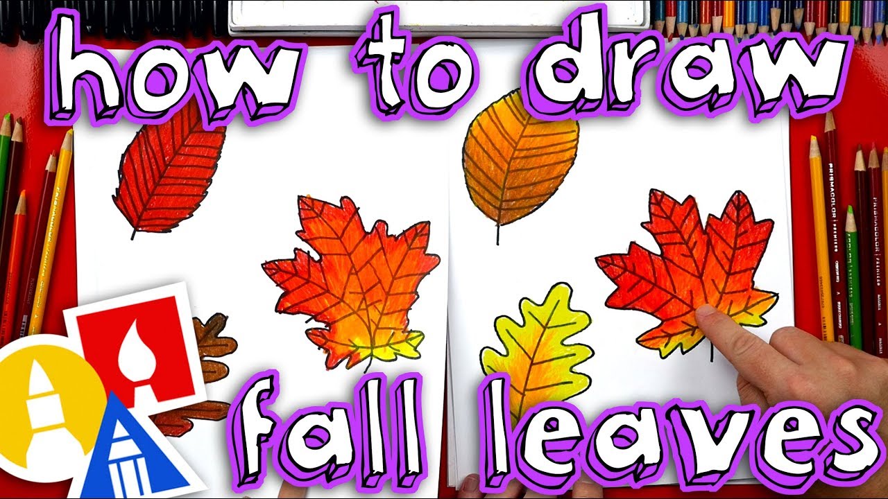 How to draw fall leaves