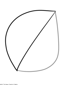 Directed drawing fall leaf art center free by the happy teachers palette