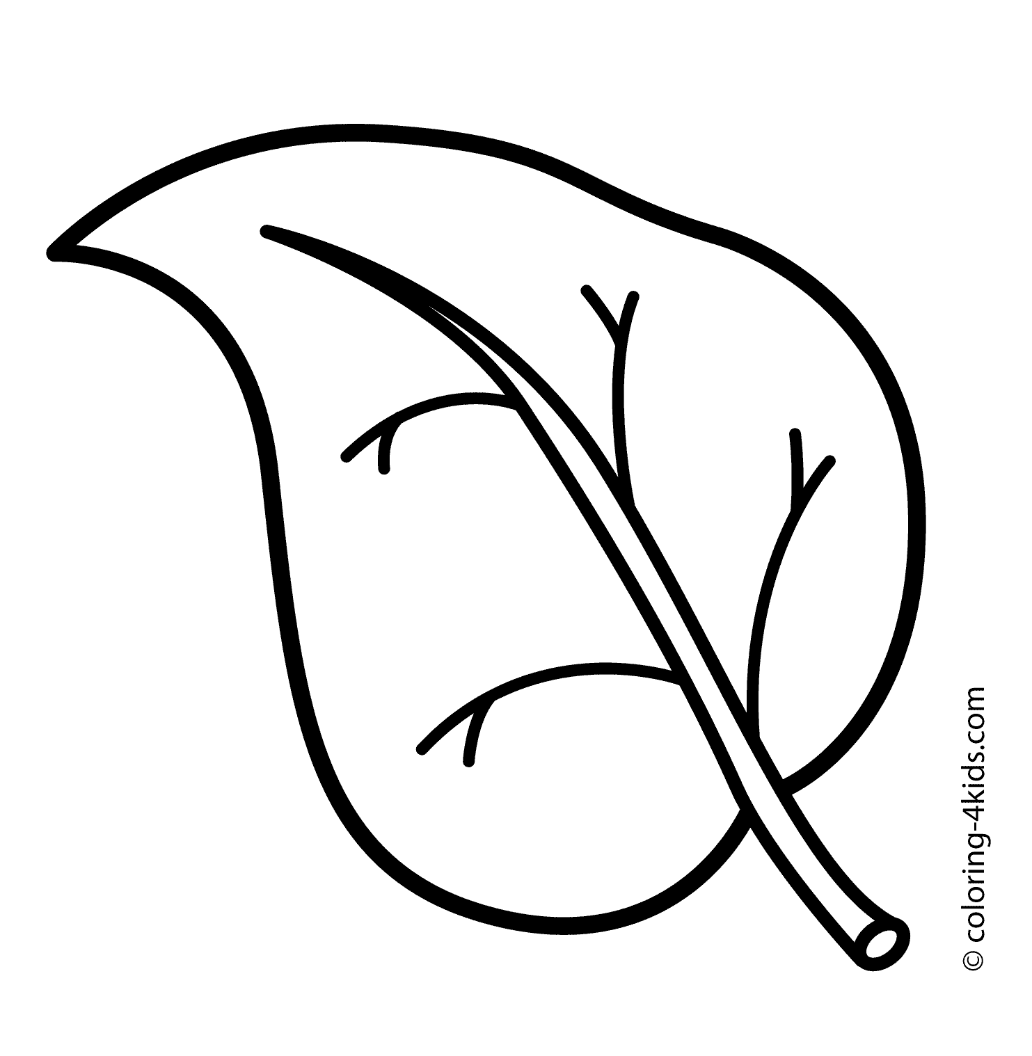 Leaf nature coloring page for kids printable free leaf coloring page shape coloring pages coloring pages for kids
