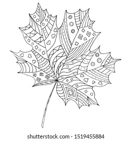 Leaf coloring page images stock photos d objects vectors