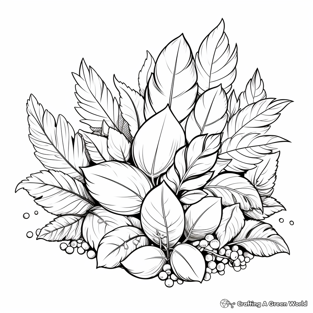 Fall coloring pages for adults