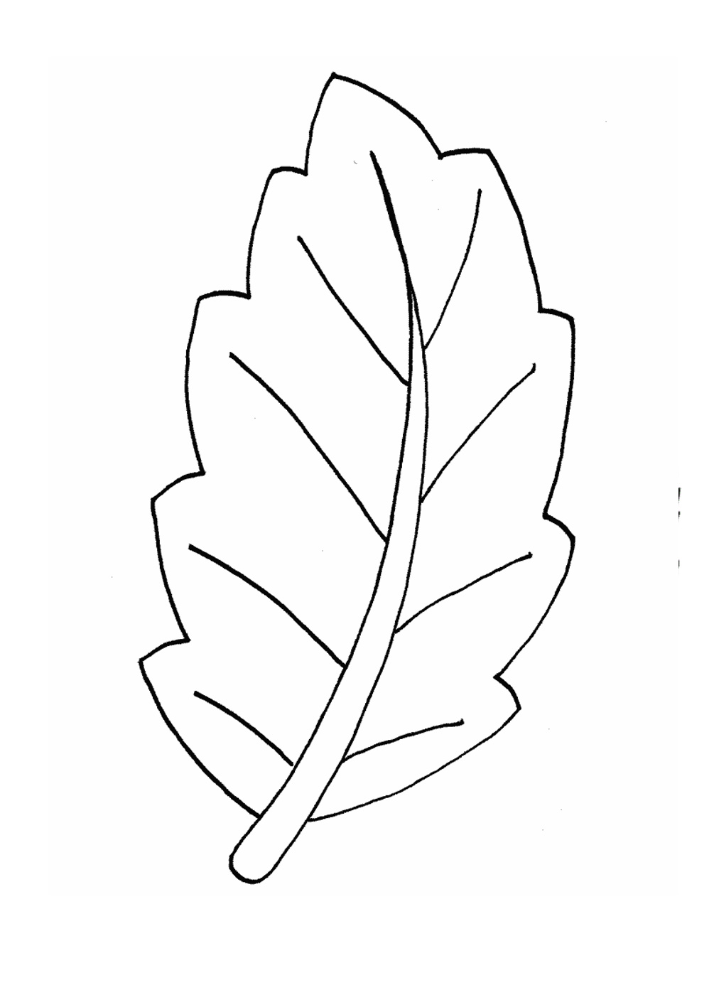 Coloring pages printable big leaf coloring pages for kids