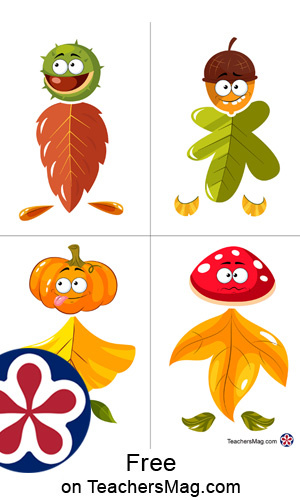 Leaf man printable craft for kids