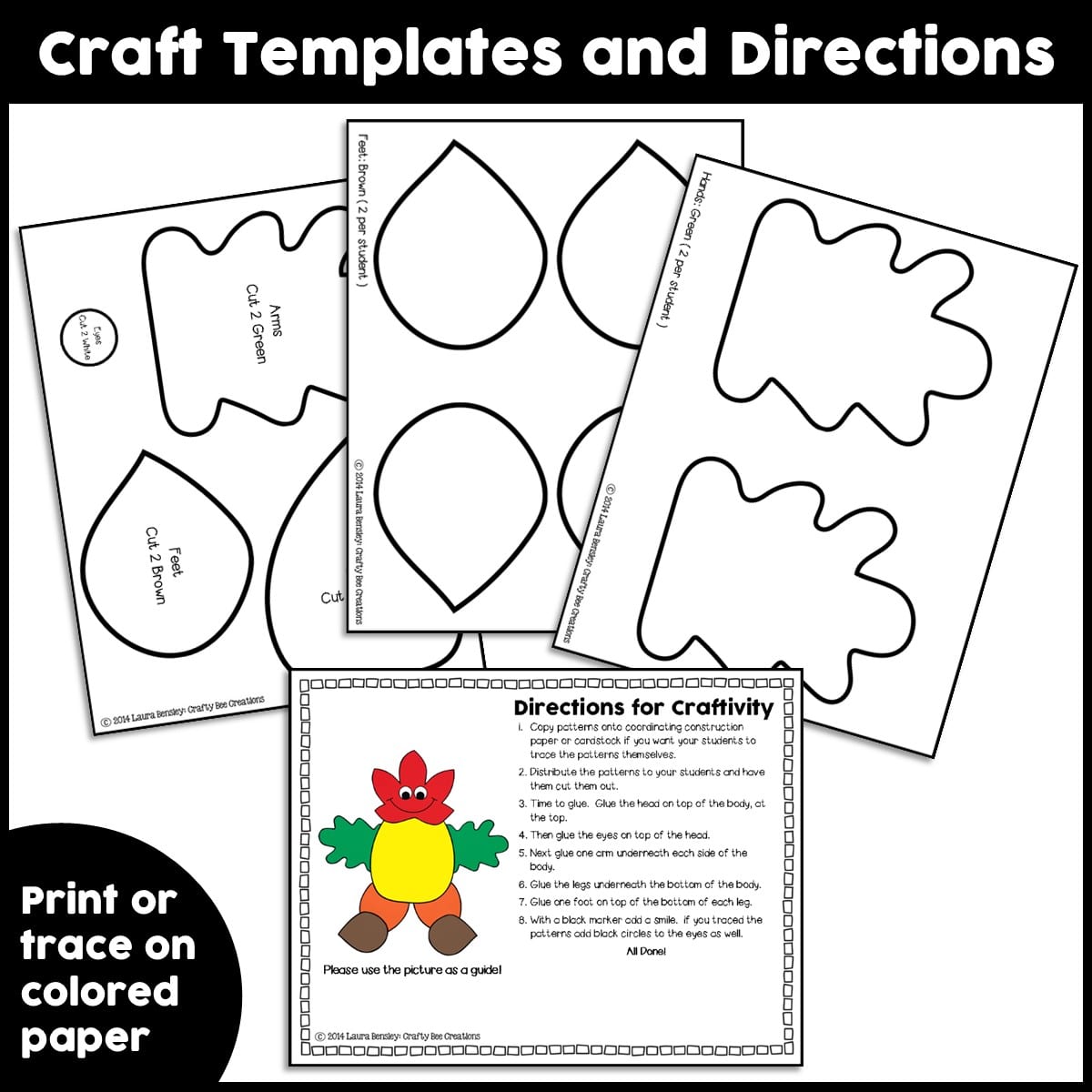 Leaf man craft activity