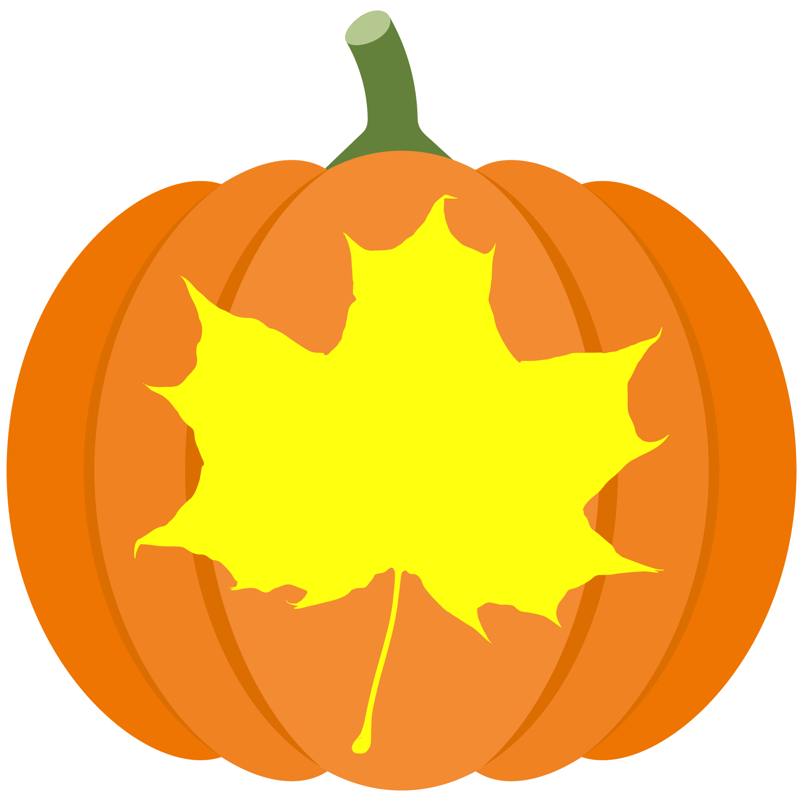 Maple leaf pumpkin stencil free printable papercraft templates