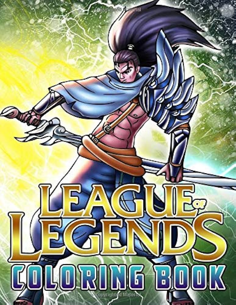 League of legends coloring book favorite by walls dana