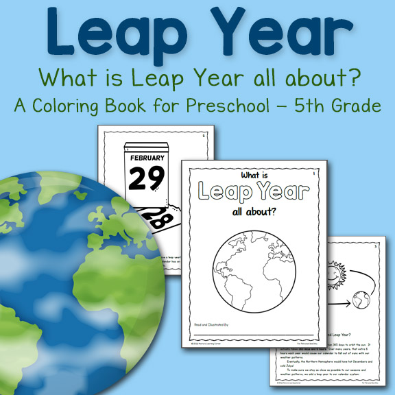 Leap year coloring pages