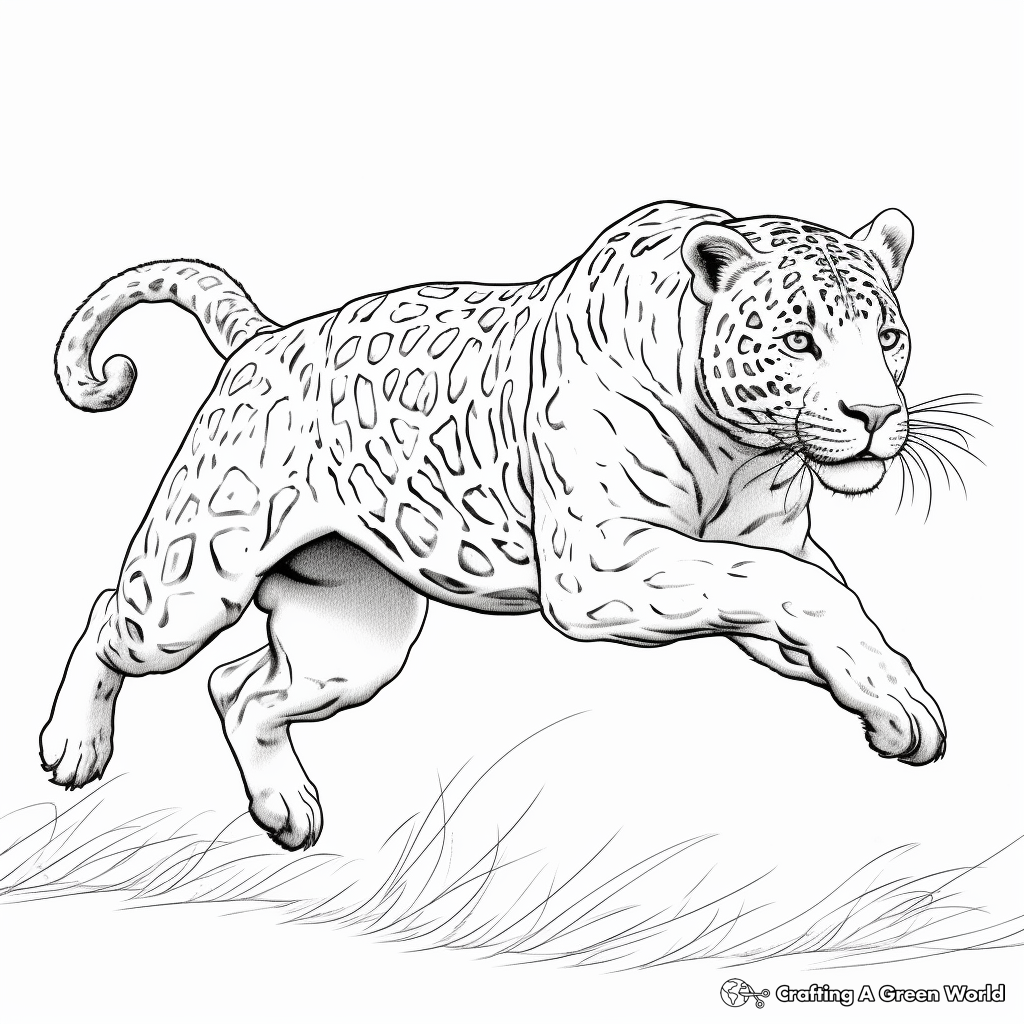 Jaguar coloring pages