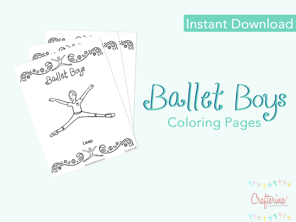 Ballet boys coloring pages