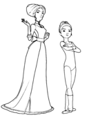 Leap ballerina coloring pages free coloring pages