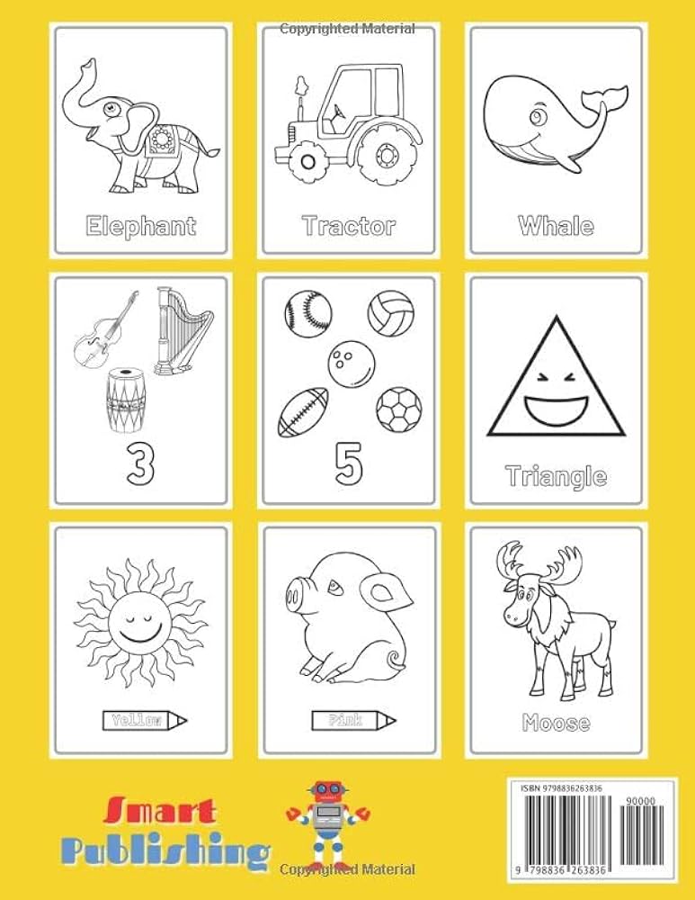 Learning is fun coloring book for toddlers easy and fun coloring pages for kids preschool and kindergarten ages