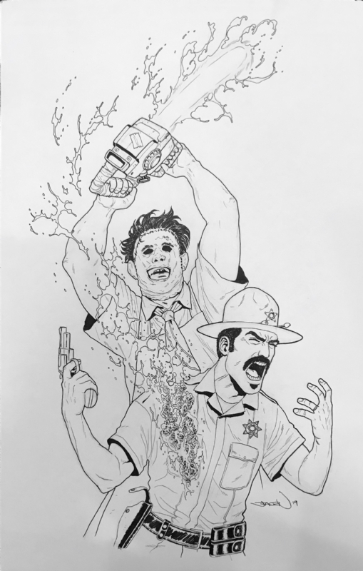 Leatherface texas chainsaw massacre jacen burrows in from the land beyond s jacen burrows crossed texas chainsaw massacre night of the living dead moon knight providence thanos friday the th ic