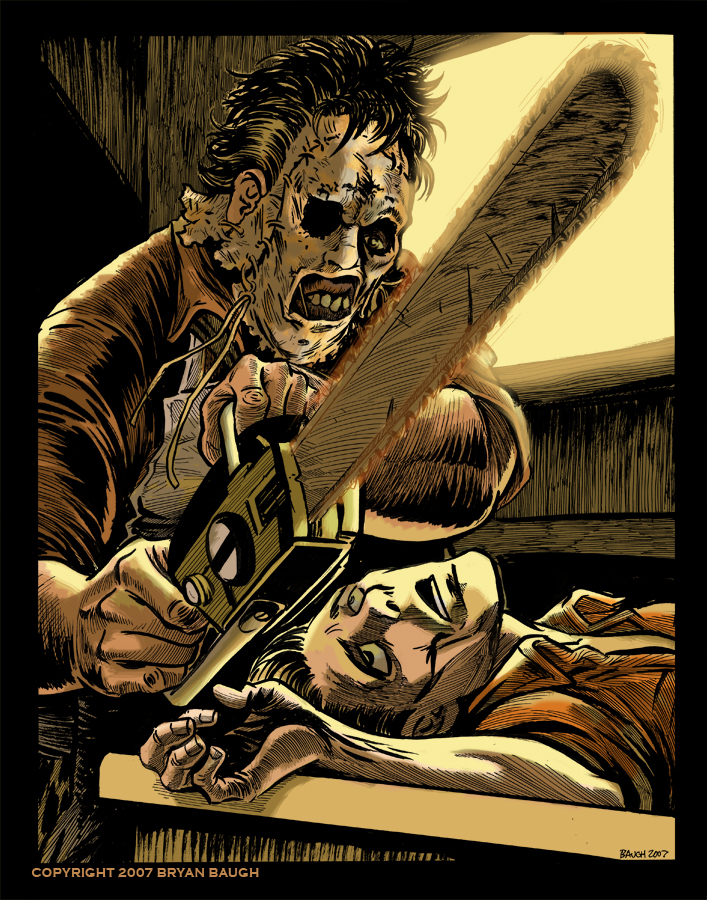 Leatherface by bryanbaugh on