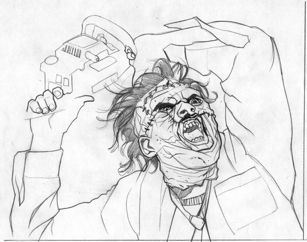 Leatherface sketch by gatchatom on