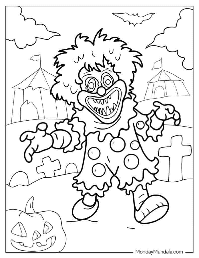 Monster coloring pages free pdf printables