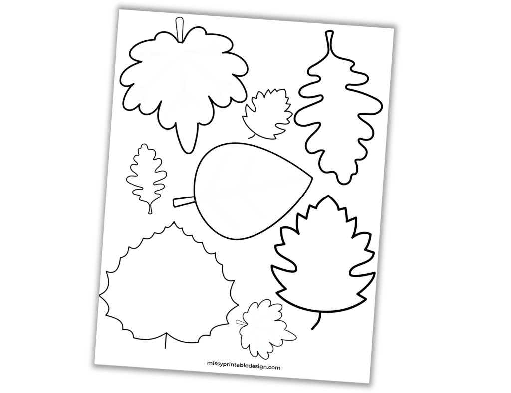 Free printable fall leaf templates