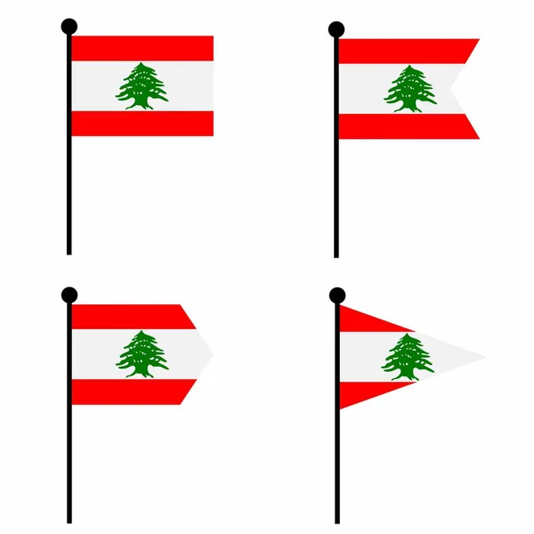 Lebanese flag vector images