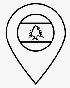 Lebanon flag coloring page