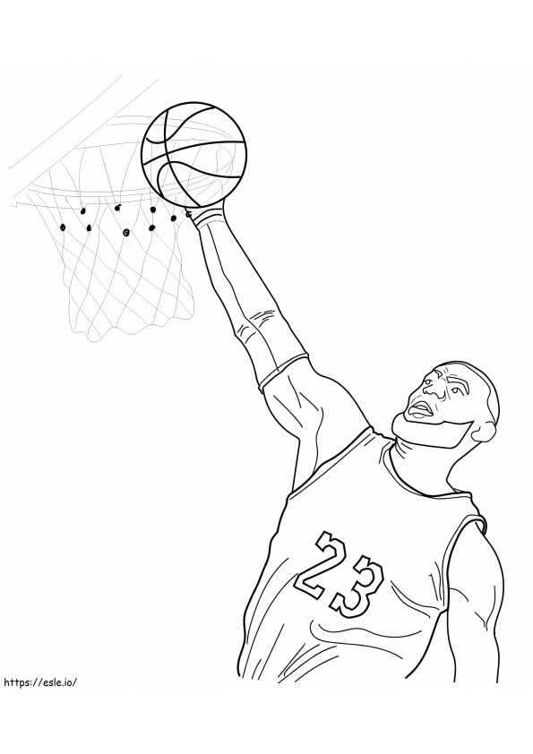 Basketball coloring coloring pages
