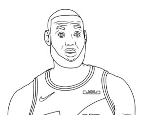 Lebron james coloring pages to print and print online