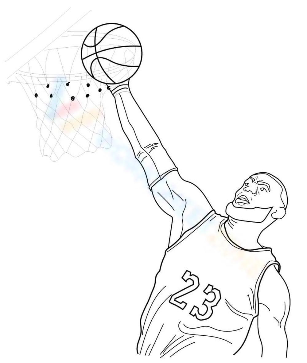 Early childhood lebron james coloring pages worksheets