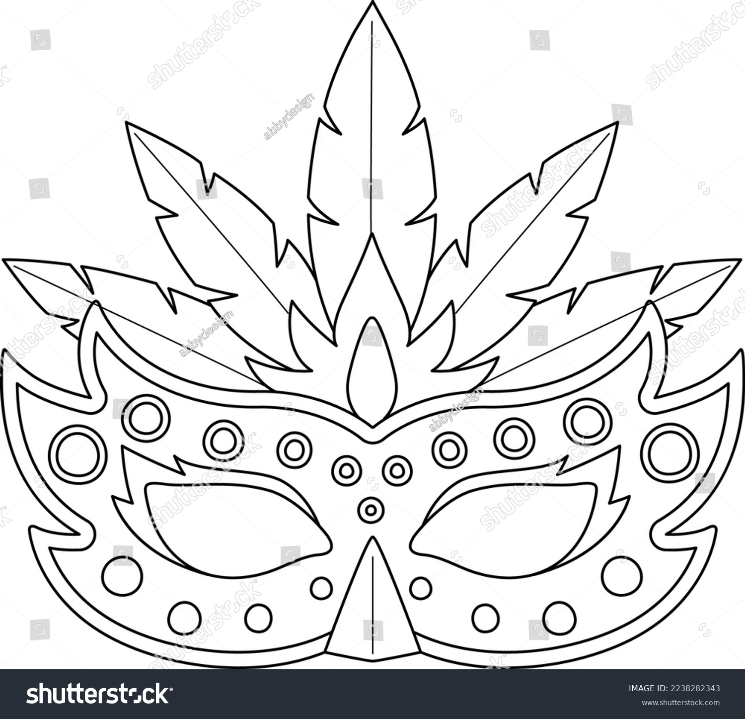 Mardi gras coloring pages bilder stockbilder d