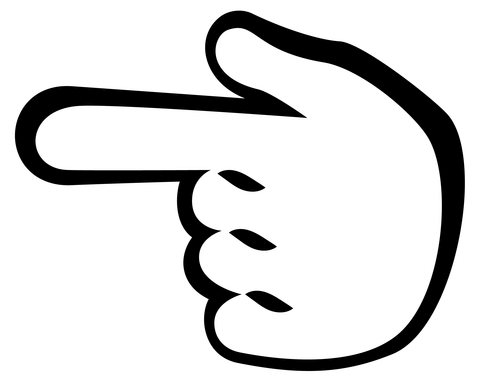 Backhand index pointing left emoji coloring page free printable coloring pages