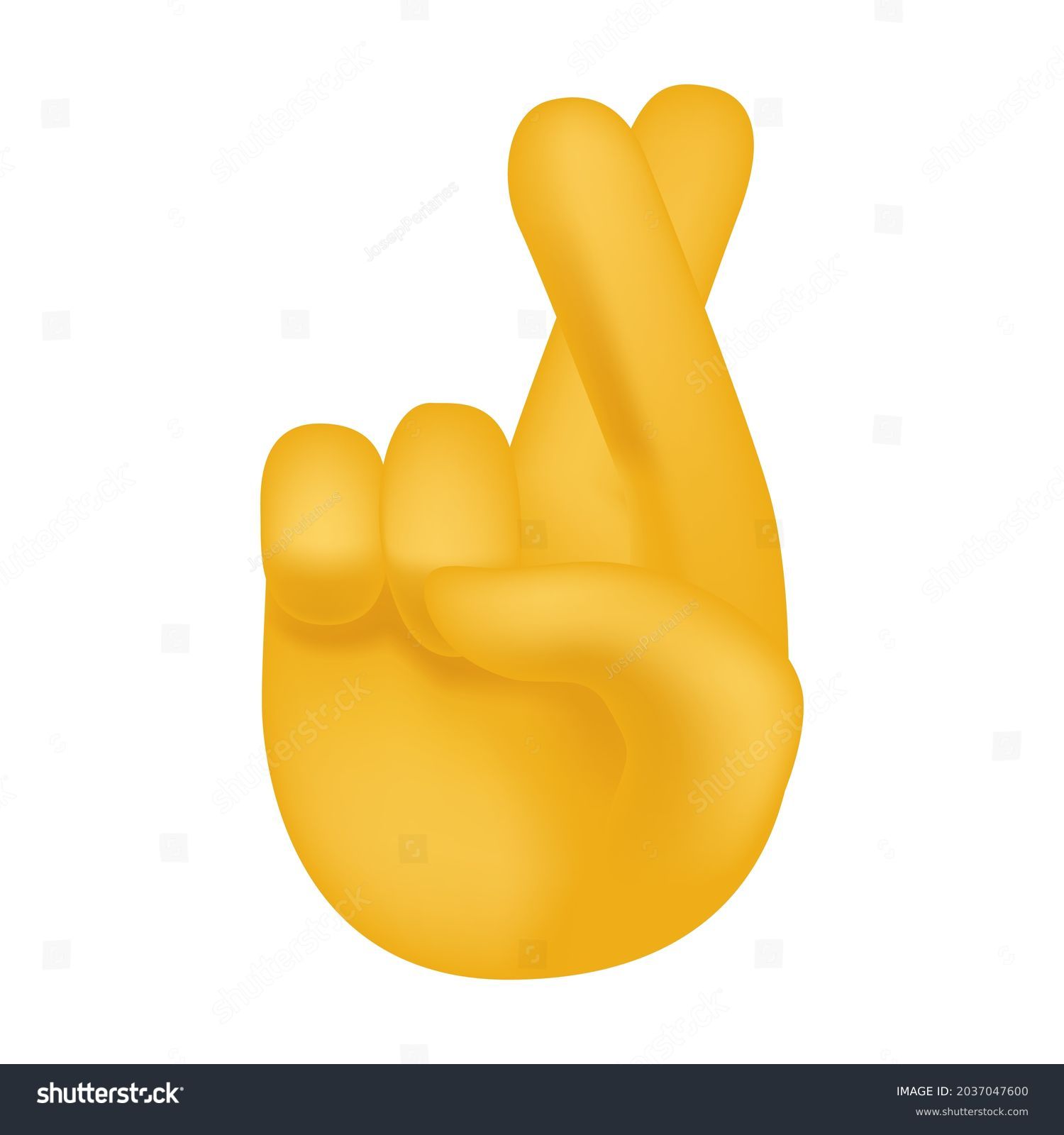 Hundred crossed fingers emoji royalty