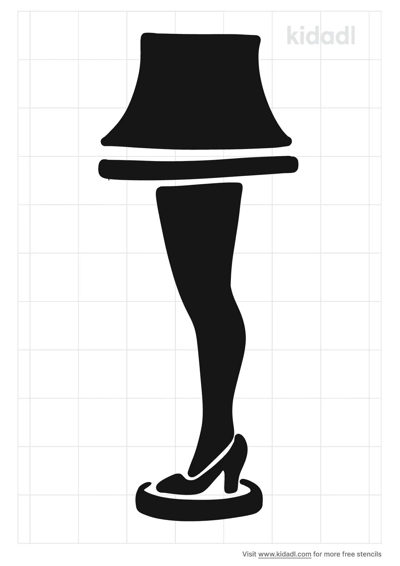Free leg lamp stencil stencil printables