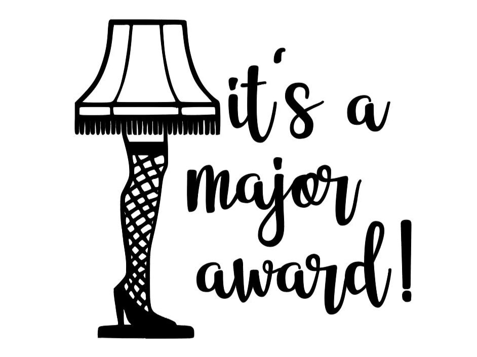 A christmas story leg lamp decal