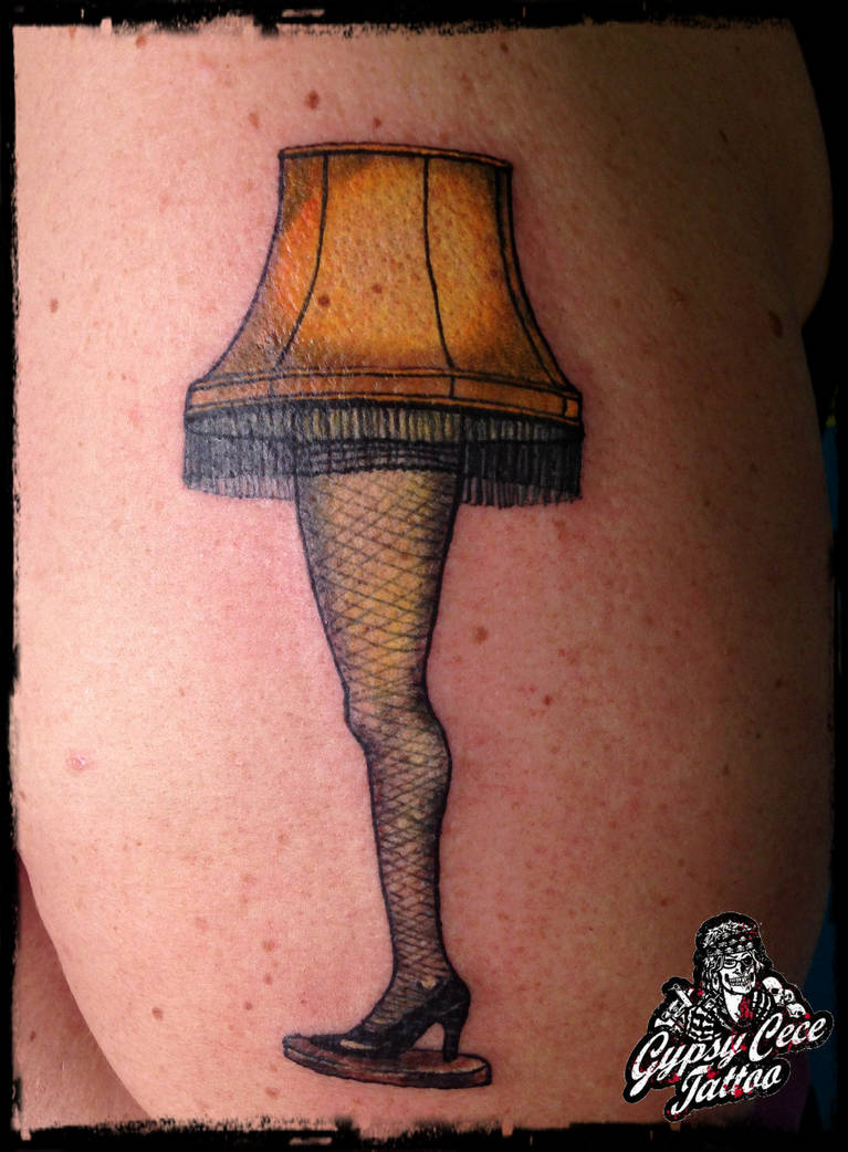 A christmas story leg lamp tattoo by gypsycece on