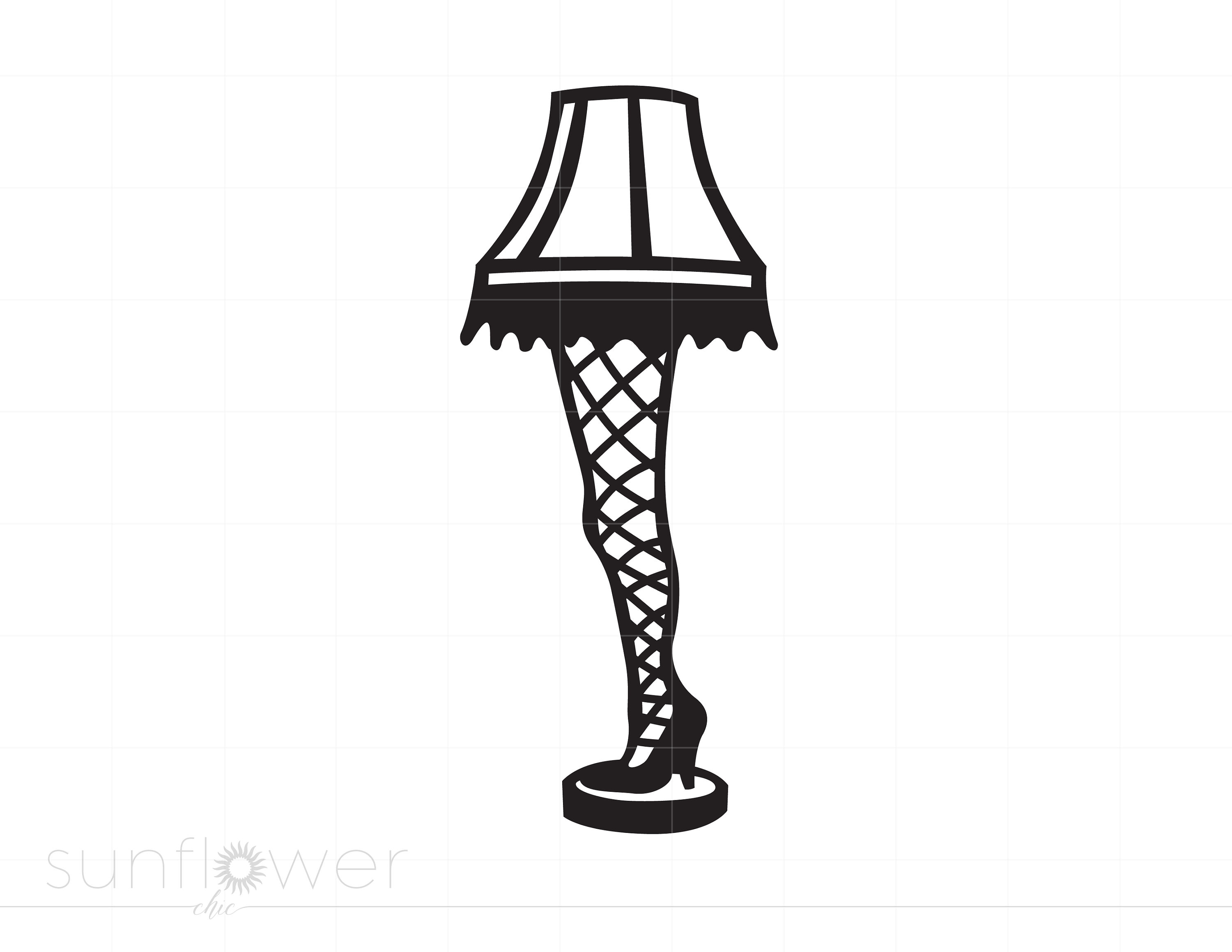 Leg lamp svg