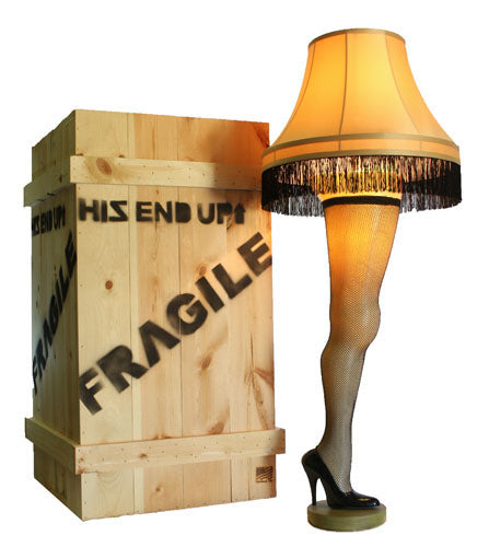 Deluxe christmas leg lamp â red rider leg lamps