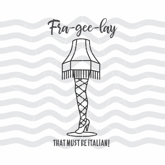 Leg lamp svg