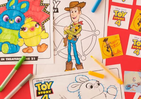 Toy story printable coloring pages activities and more â