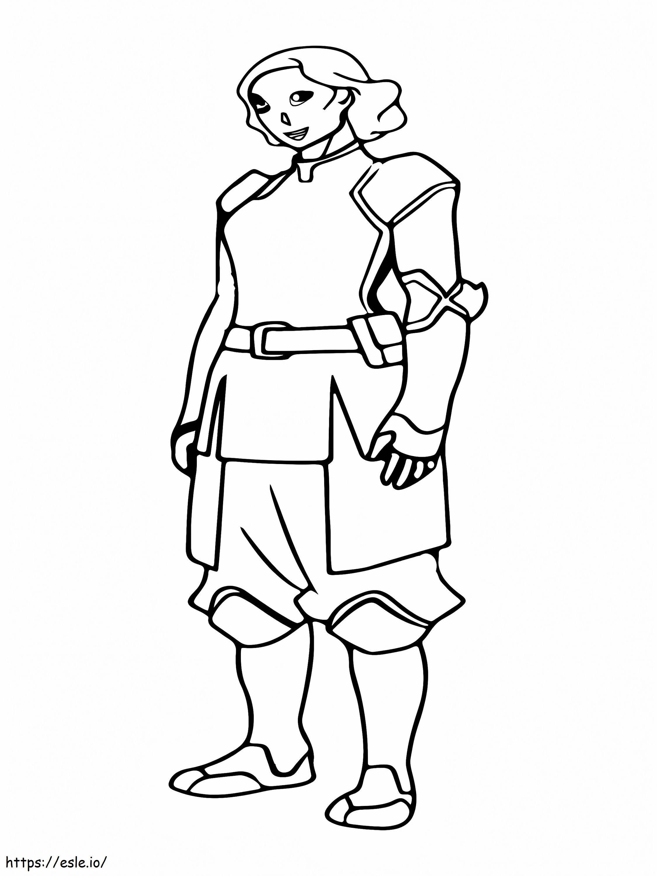 Lin beifong the legend of korra coloring page
