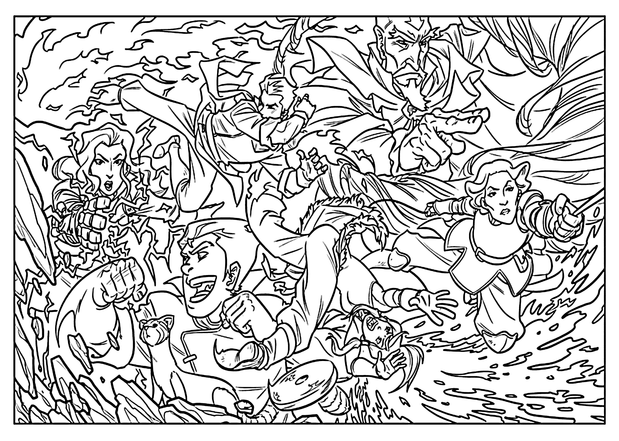 The legend of korra coloring pages for kids printable free