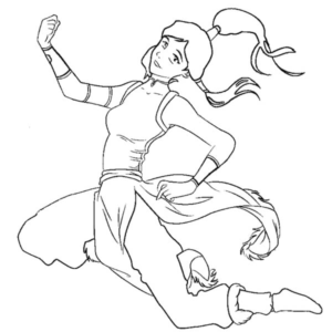 The legend of korra coloring pages printable for free download
