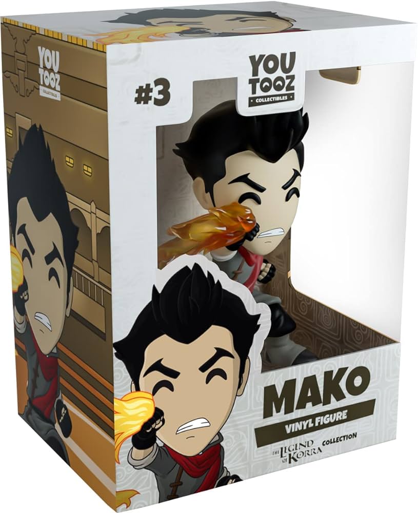 Youtooz legend of korra mako vinyl figure legend of korra figures by youtooz anime youtooz legend of korra collection toys games
