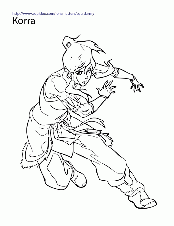 The legend of korra coloring pages printable for free download