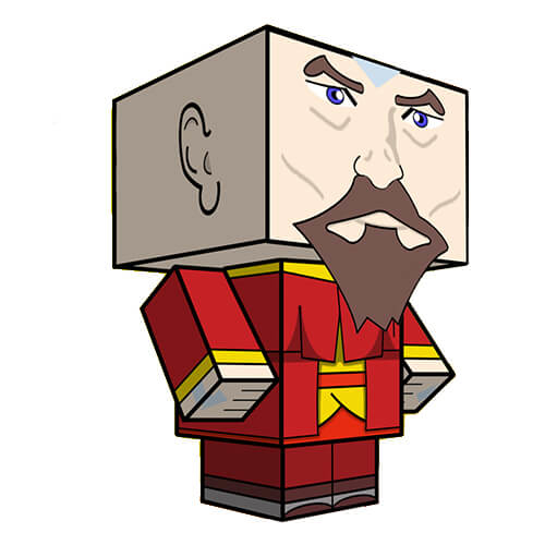 Tenzin paper toy free printable papercraft templates
