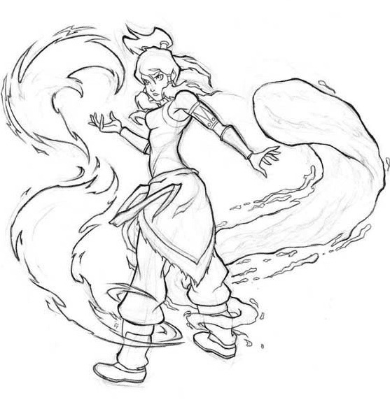 The legend of korra coloring pages printable for free download